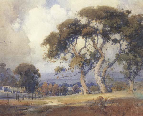 unknow artist Oaks in a California Landscape china oil painting image